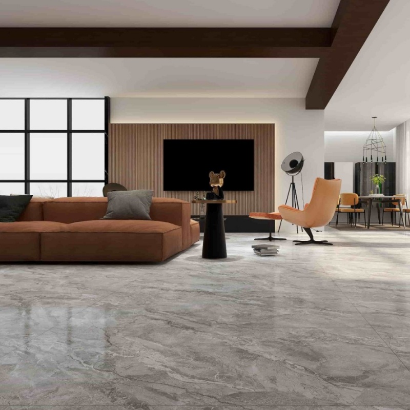 Wholesale Glazed Gray Marble Look Porcelain Tile 60X120cm for Wall and Floor Living Room