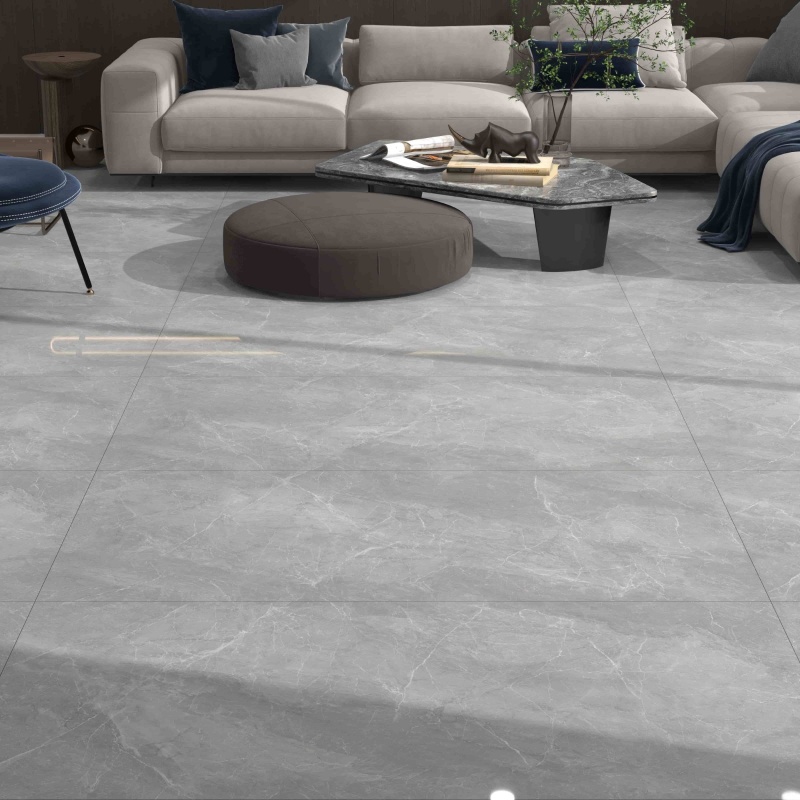 Beige Cloud Glossy Porcelain Marble-Look Tile for Luxurious Walls & Floors 600X1200mm