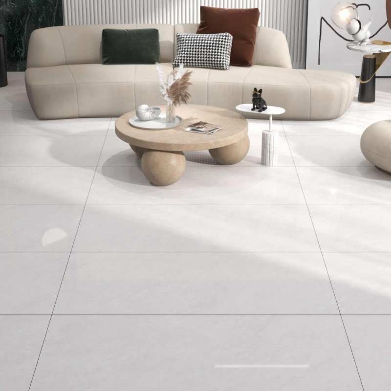 Bright and Glossy Living Room, Dining Room, Bedroom All Ceramic Tiles