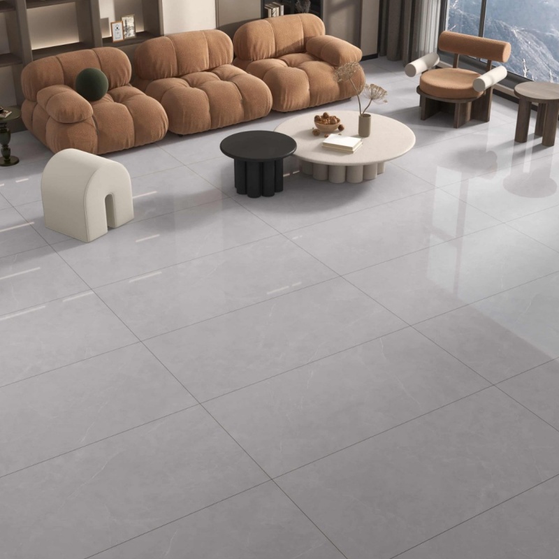Glossy Finish Marble Design Porcelain Tile for Engineering Projects