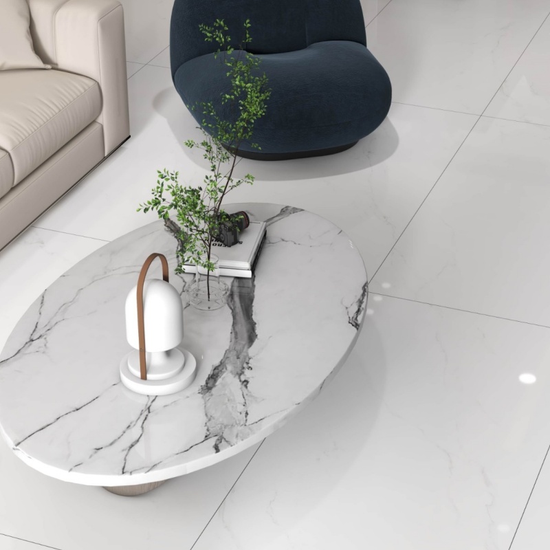 600X600 Porcelain Floor Marble Glazed Ceramic Tiles in Factory