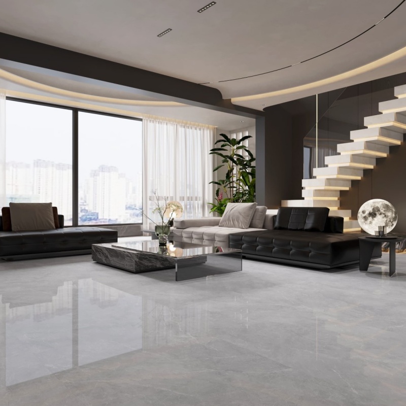 Zibo Factory Produces Polished and Gold-Plated Flooring and Walls