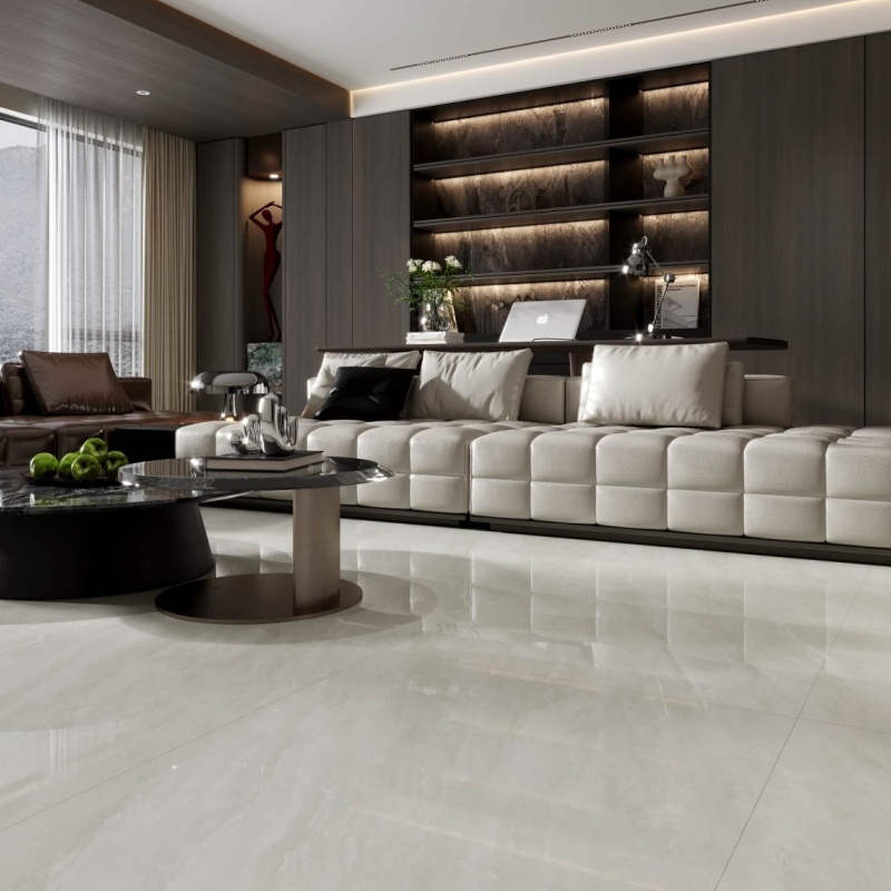 Editor's Pick Polished 60X120 Minimalist Floor Tile Monochrome Texture