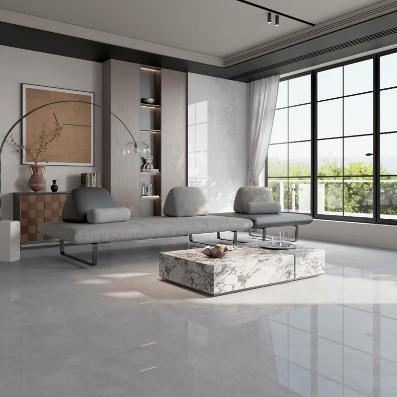 Sustainable Polished 60X120 Floor Tile Eco-Conscious Glossy Solution