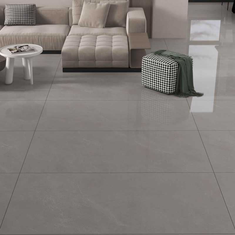 600/1200mm Gray Textured All Ceramic Indoor Floor and Wall Tile Factory