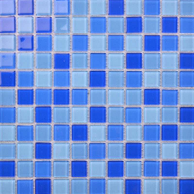Foshan Factory Cheap Swimming Pool Mosaic Dark Blue Ceramic Mosaic Tile