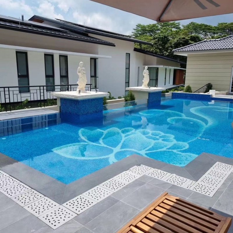 Good Quality Glass Mosaic Swimming Pool Outdoor Tile Non-Slip Glass Mosaic Tile