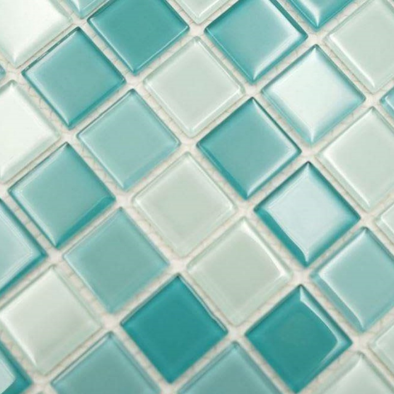 Colorize New Product Non-Slip Mosaic Tile Square Black Glossy Indoor or Outdoor
