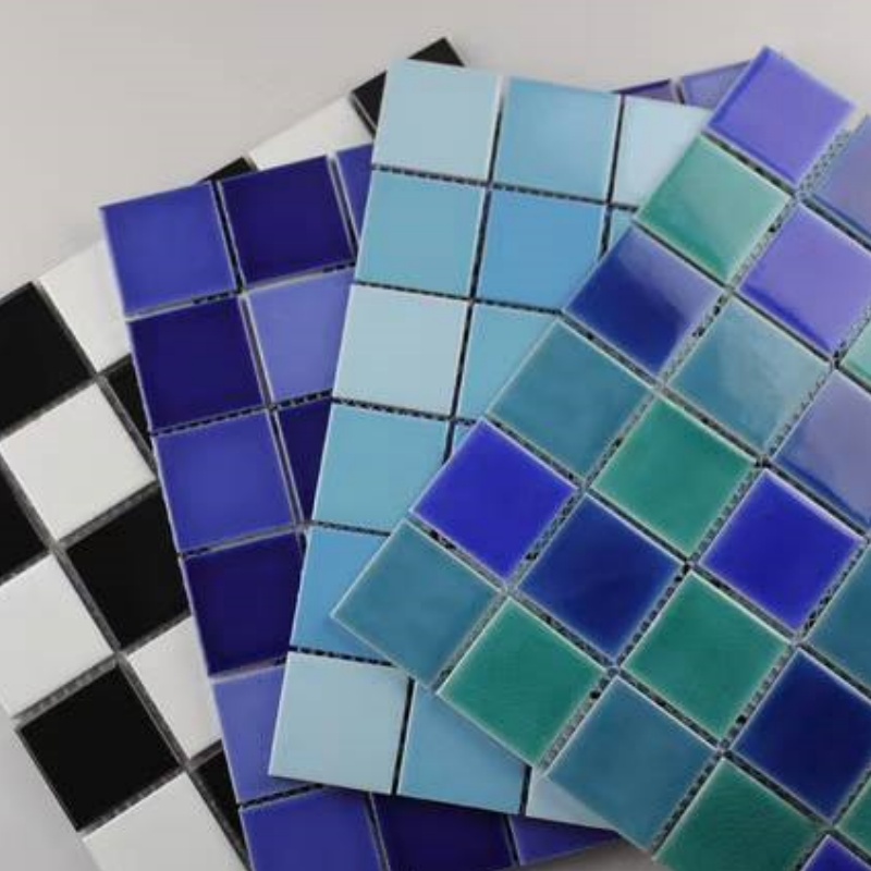 in Stock Ceramic Mosaic Tiles Easy Installation for Swimming Modern Design Style Infinity Pool Tiles