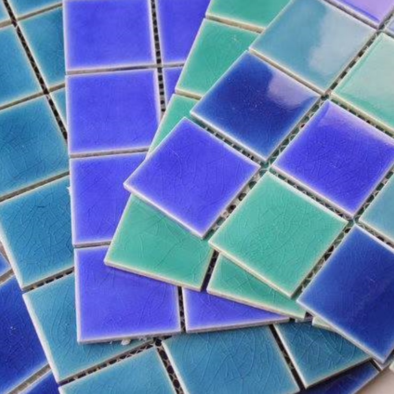 in Stock Ceramic Mosaic Tiles Easy Installation for Swimming Modern Design Style Infinity Pool Tiles
