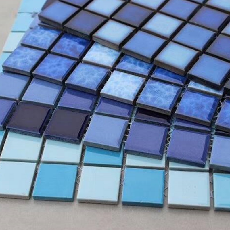 Wholesale Inkjet New Designs Matt Square Shape Outdoor Swimming Pool Tile Wall Suppliers Mosaic Tiles