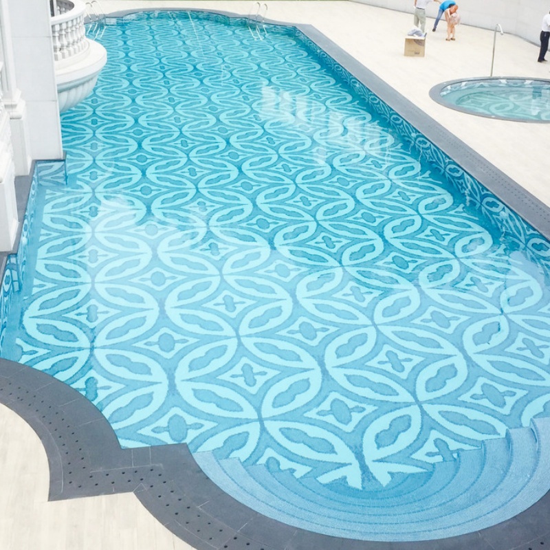 Good Quality Glass Mosaic Swimming Pool Outdoor Tile Non-Slip Glass Mosaic Tile