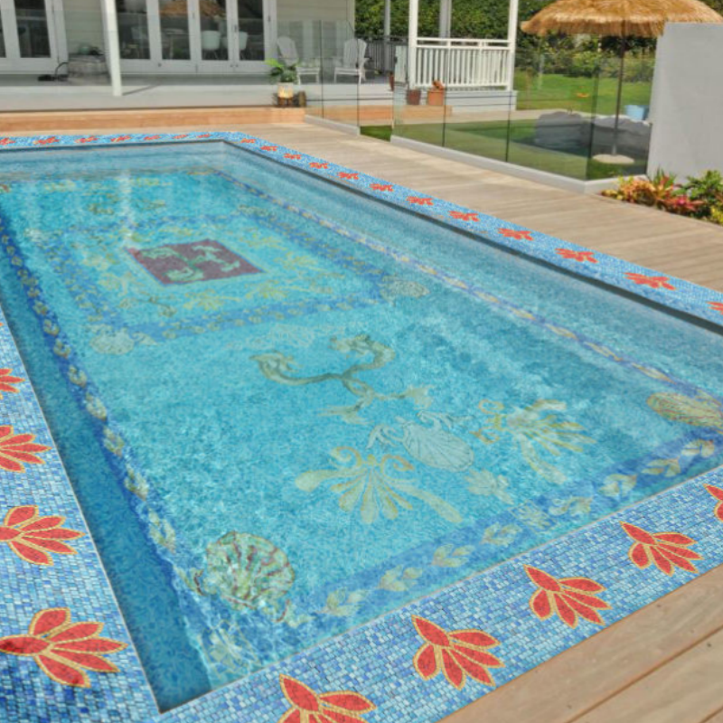 15*15mm Various Types Swimming Pool Mosaic Glass Mosaic Porcelain Mosaic