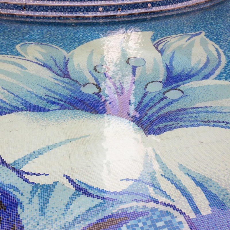 Good Quality Glass Mosaic Swimming Pool Outdoor Tile Non-Slip Glass Mosaic Tile