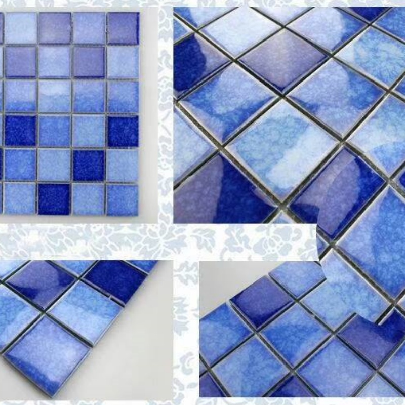 Wholesale Inkjet New Designs Matt Square Shape Outdoor Swimming Pool Tile Wall Suppliers Mosaic Tiles