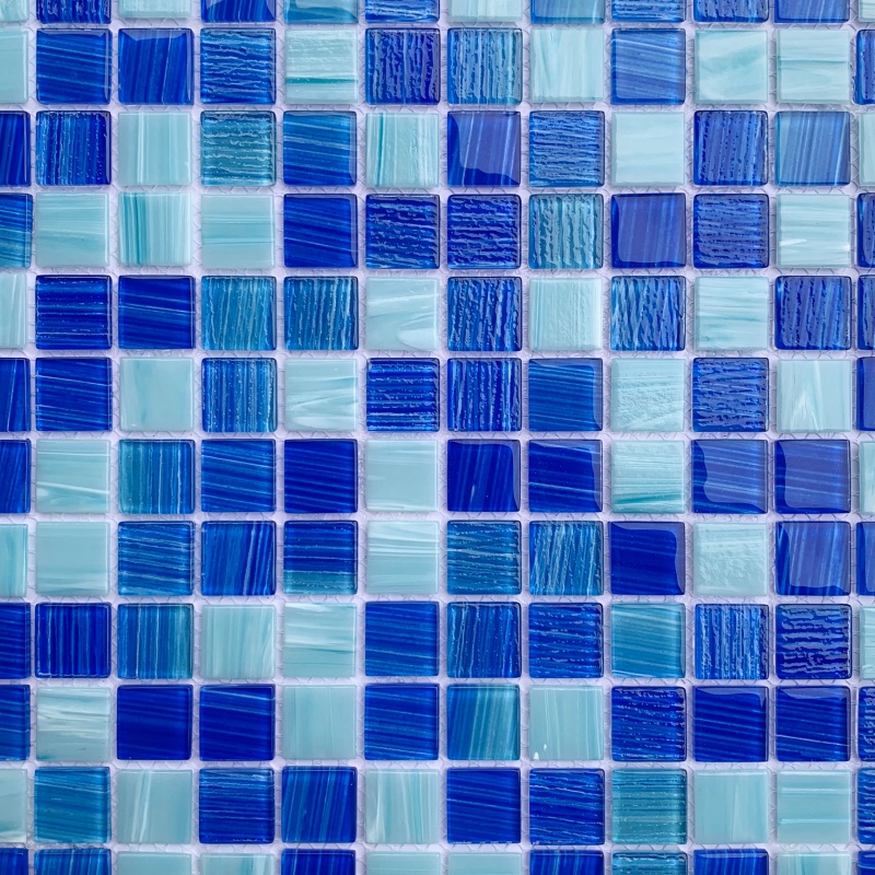 New Arrival 300X300mm Modern Mosaic Square Swimming Pool Tile Mosaic Glow in The Dark