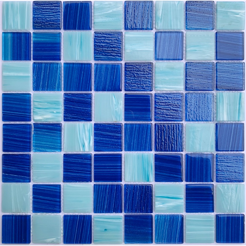 New Arrival 300X300mm Modern Mosaic Square Swimming Pool Tile Mosaic Glow in The Dark