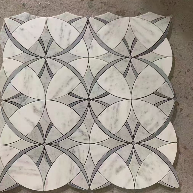 Stylish Aluminum Mosaic Tiles in Unique Free Stone Shape