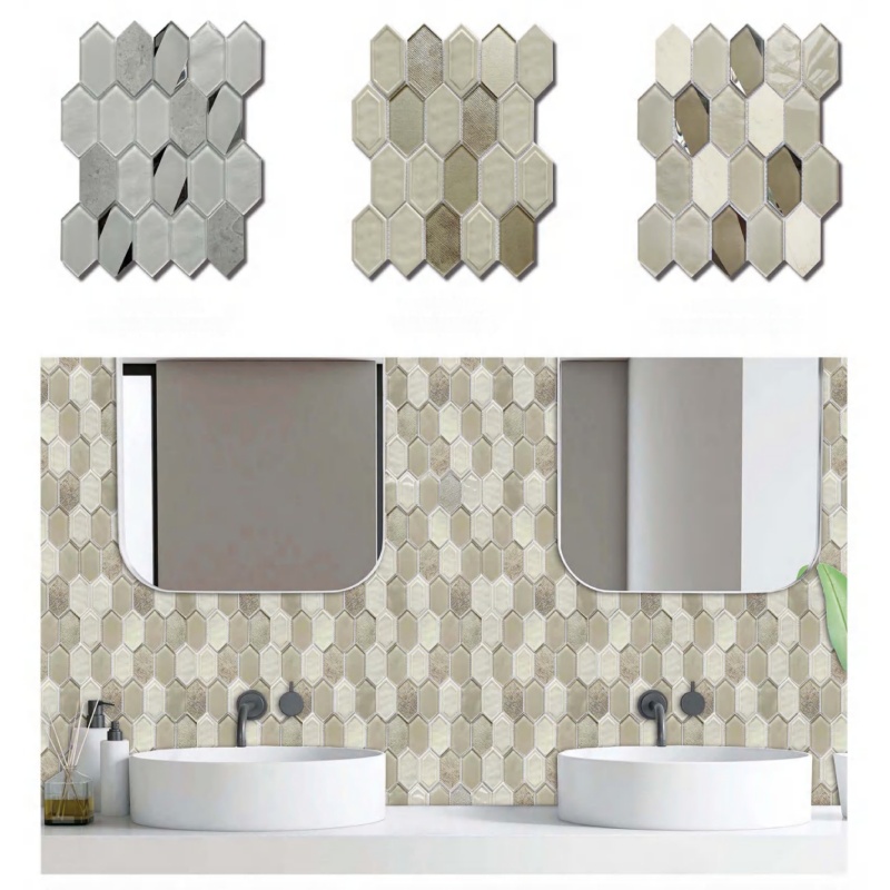 Stunning Iridescent Glass Mosaic Mirrors for Modern Kitchens