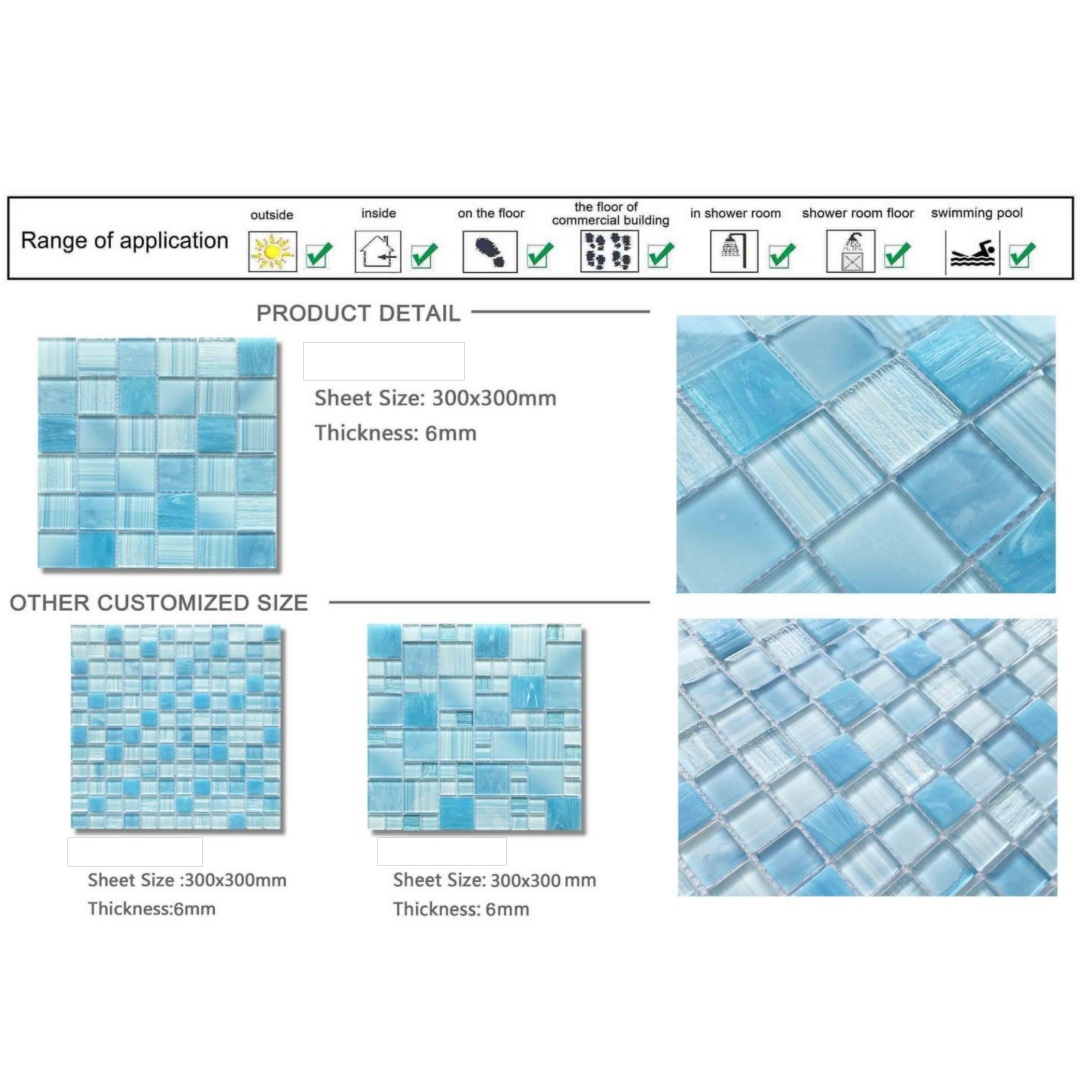 Elegant Glass Mosaic Tiles for Stylish Villa Kitchen Backsplash