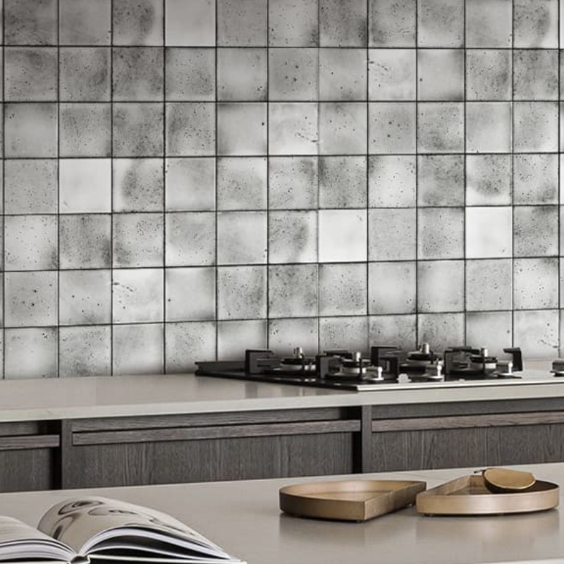 Custom Backsplash Kitchen 30X30 Gold and Carrara White Stone Brass Marble Mosaic Wall Tile
