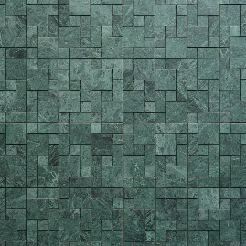 Elegant Golden 3D Aluminium Mosaic Cube for Wall Decor