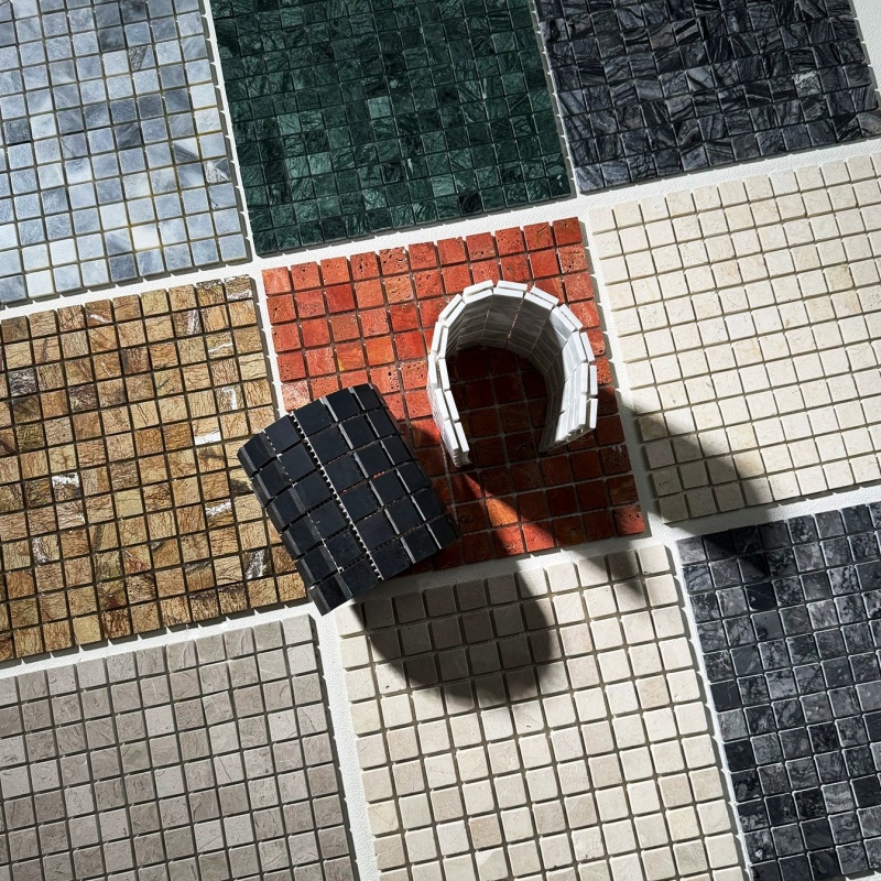 Elegant Mixed Stone Mosaic Tiles for Chic Wall Decor