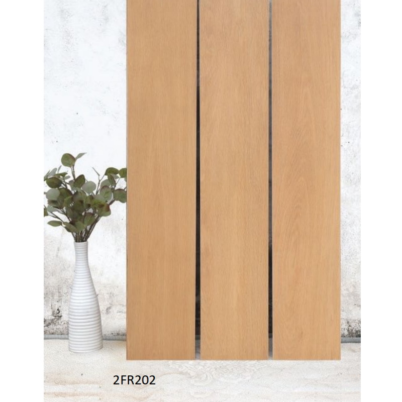 Modern 200X1200 Full Body Wooden Tiles Rectified Straight Edge Wood Look Tile for Luxury Living Room Flooring