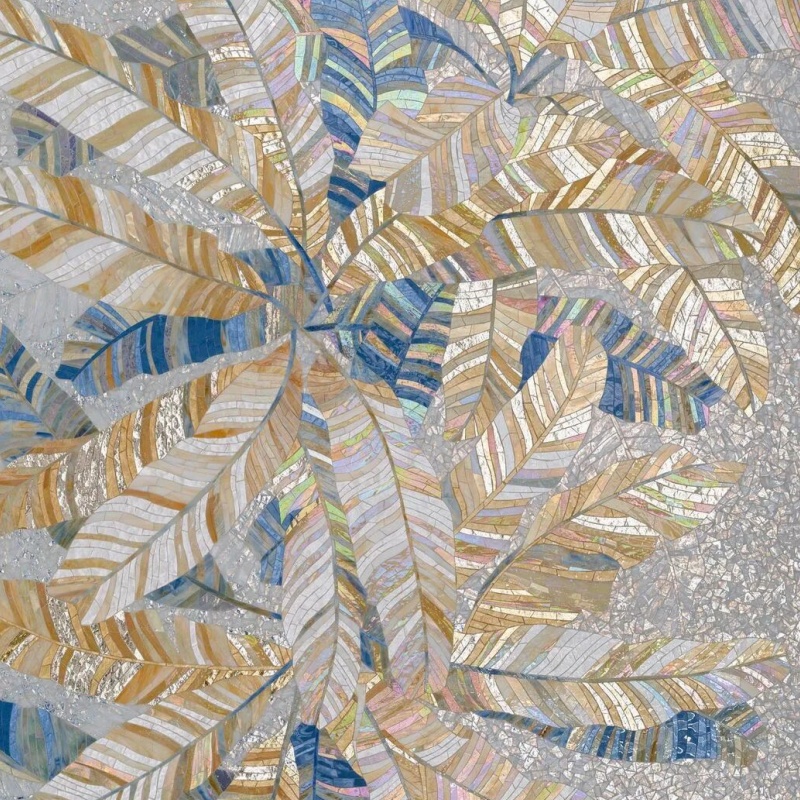 Wall Decor Handmade Glass Mosaic Art Mermaid Mosaic