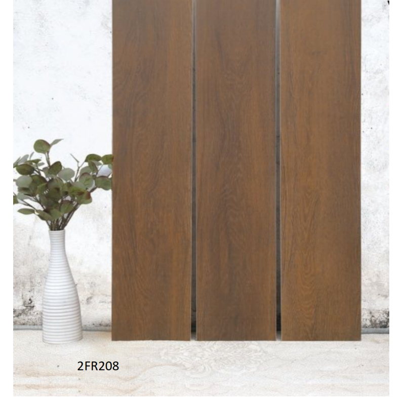 Factory Price 250X1500mm Brown Wood Look Porcelain Tiles Wholesale Wooden Tiles for Residential and Commercial Floors
