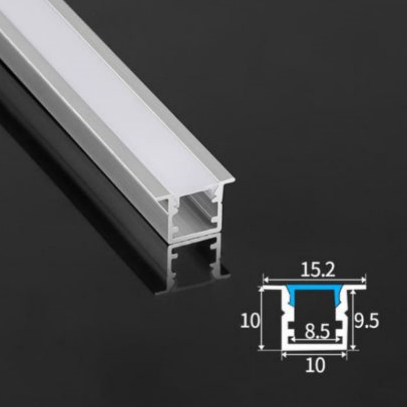1m 2m 3m Aluminium Profile for LED Lighting Strip U Shape Profile Super Slim 7mm Recessed Aluminum Aluminium Light LED Profile