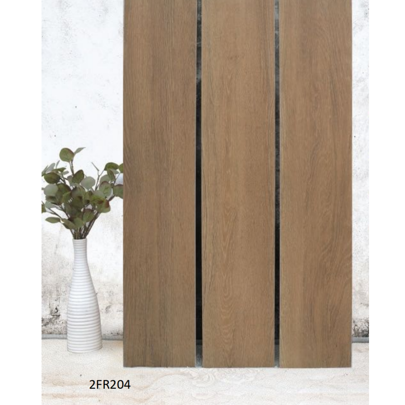 Modern 200X1200 Full Body Wooden Tiles Rectified Straight Edge Wood Look Tile for Luxury Living Room Flooring