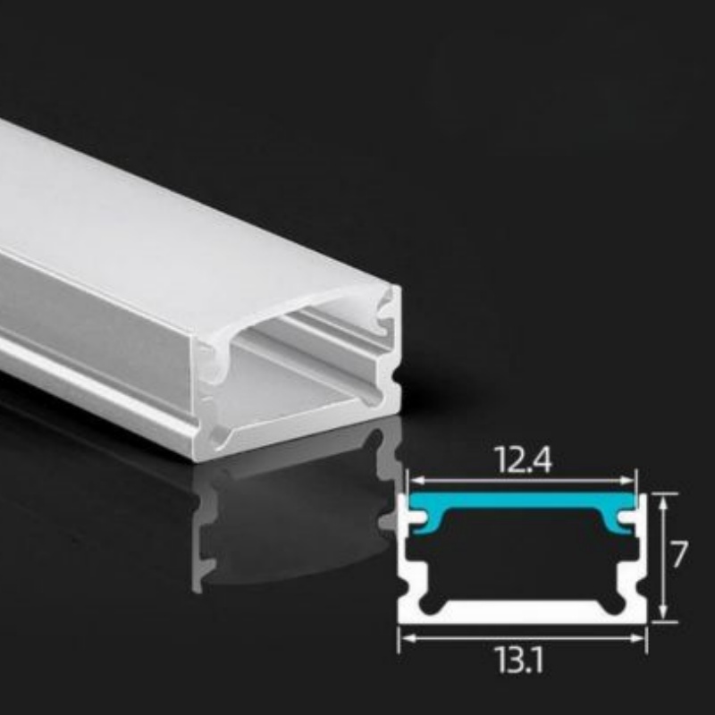 1m 2m 3m Aluminium Profile for LED Lighting Strip U Shape Profile Super Slim 7mm Recessed Aluminum Aluminium Light LED Profile