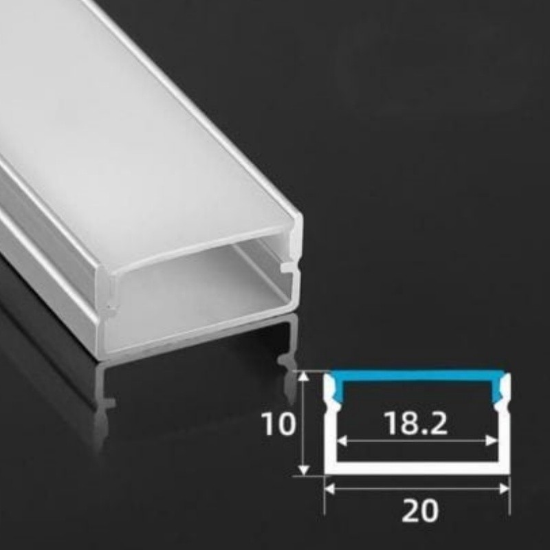 10*20mm Custom Surface Strip Extrusion Heatsink Light for Channel LED Waterproof Aluminum Profile