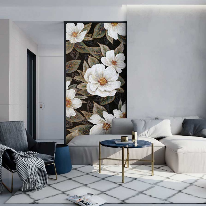 Custom Design 3D Wall Art Decor Mural Cutting Mosaic Patterns