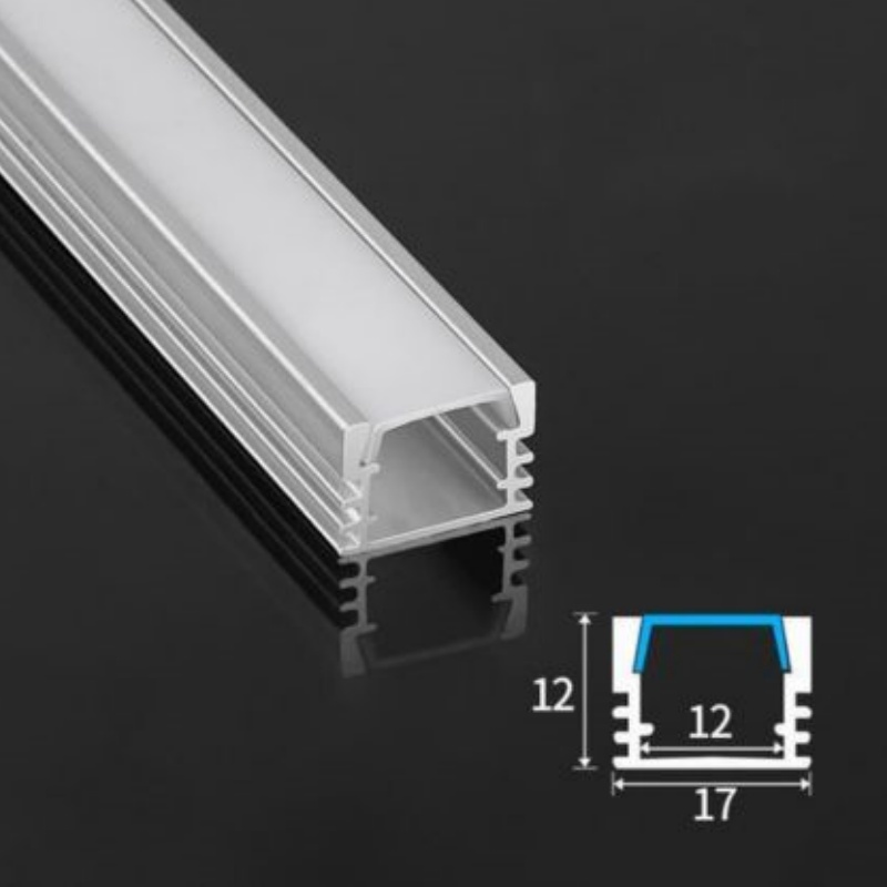 5313 1m/PCS Frameless Embedded LED Aluminum Profiles Milky/Black Invisible Channel Corner Ceiling Bar Linear Strip Lights