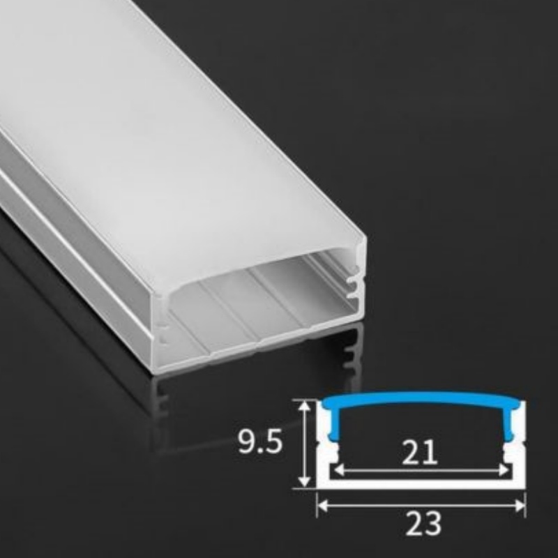 1m 2m 3m Aluminium Profile for LED Lighting Strip U Shape Profile Super Slim 7mm Recessed Aluminum Aluminium Light LED Profile