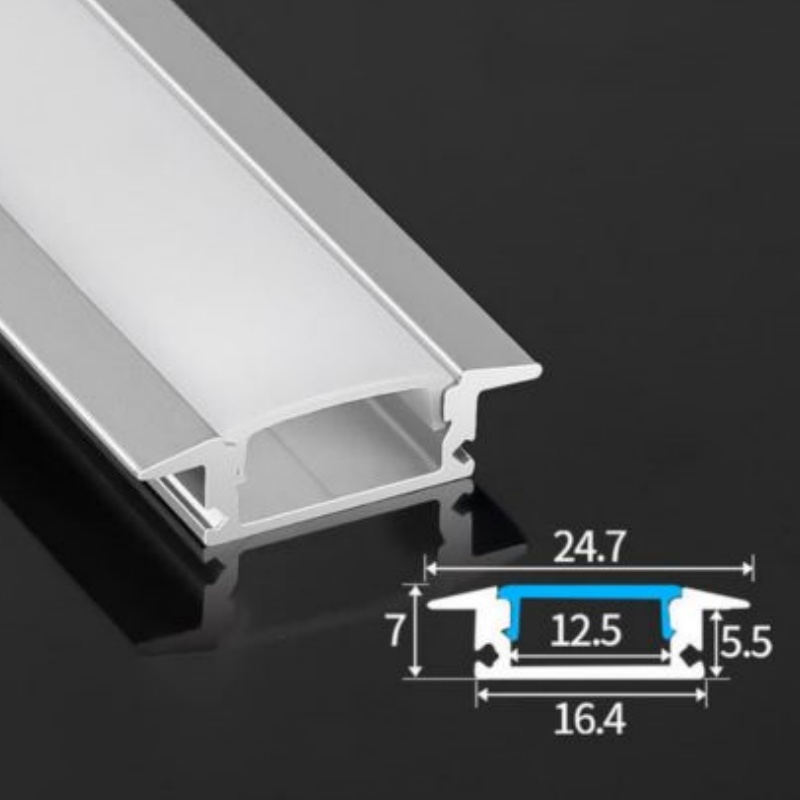 Trimless Plaster in Aluminum Extrusion Profile for U Shape LED Strip Profiles LED Bar Lights Aluminum Channel