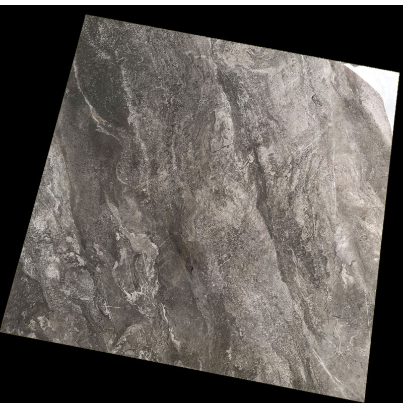 1000X1000mm Dark Grey Polished Porcelain Tile for Lobby Flooring and Wall Deco