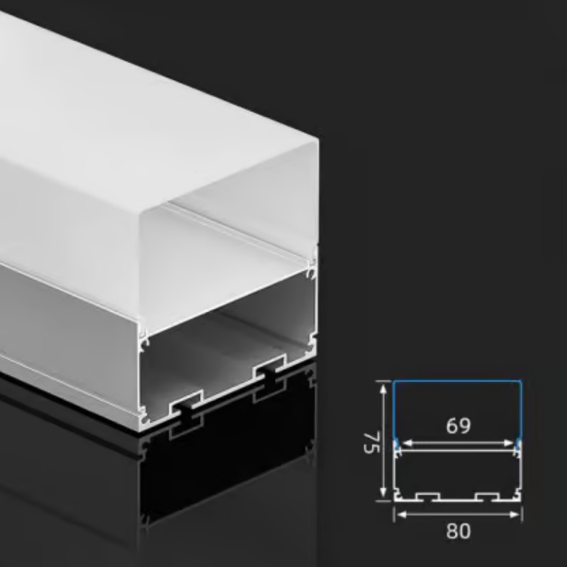 Customization Aluminum Extrusion Profile Surface Mounted Aluminum LED Profile for LED Strip