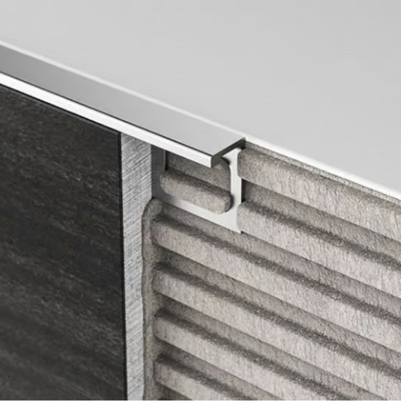 Resistant to Low-Temperature Brittleness Edging Aluminum Tile Trim for Wall Panel