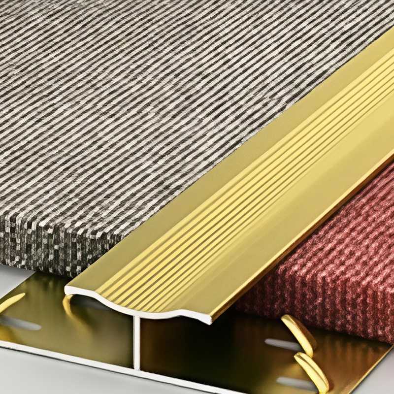 Fashion Waterproof Decoration Aluminum Profile Ceramic Tile Edge Profile Decoration T Trim Profile Aluminium Tile Trims