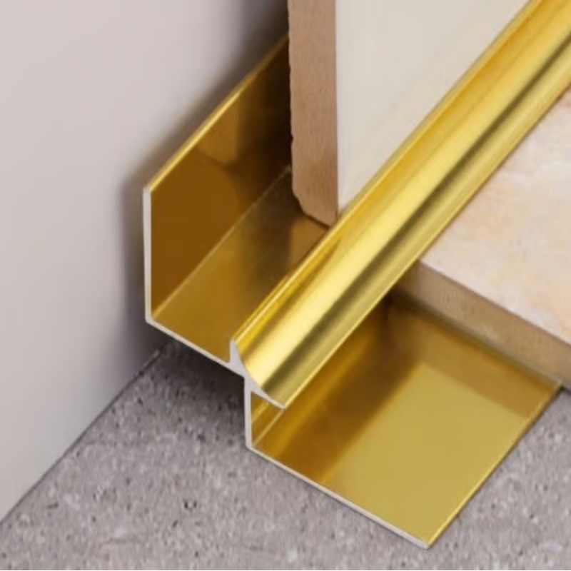 Factory Whosale Price Aluminium Corner Angle Ceramic Edge Gold Aluminium Extrusion Tile Trim Ceramics