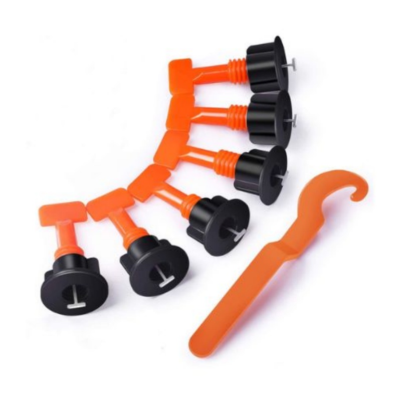 Durable T-Lock Tile Leveling System for Floor Clips