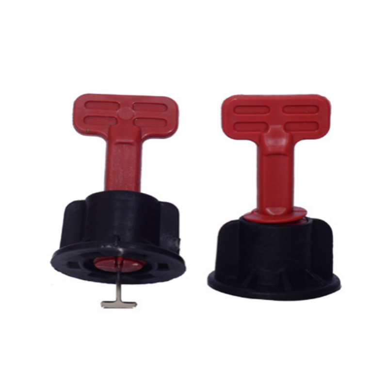 White Tile Leveling System with Plier and Rubber Mallet Leveling System