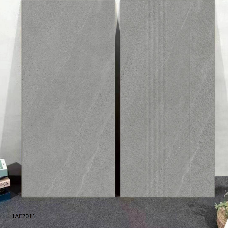 Wholesale Price Rustic Floor Tile Plain Color Matte Ceramic Tile Dark Gray Terrazzo Glazed Porcelain Tiles