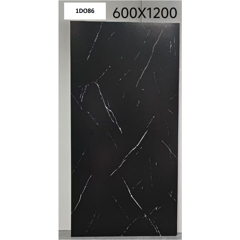 Wholesale Price Rustic Floor Tile Plain Color Matte Ceramic Tile Dark Gray Terrazzo Glazed Porcelain Tiles