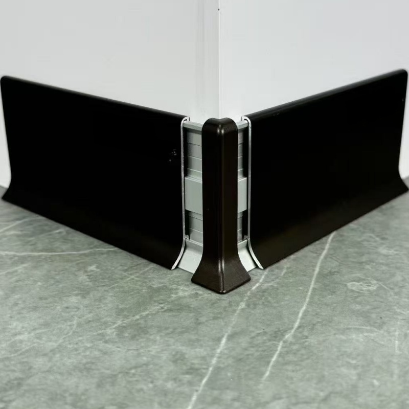 Hot Selling High Quality Aluminum Black Skirting Wall Floor Baseboard