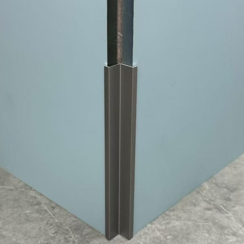 Foshan Low MOQ Aluminium Carpet to Wood Floor Transition Strip Moulding Metal Black Aluminum Long Ceramic Tile to Carpet Edge Profile Trim