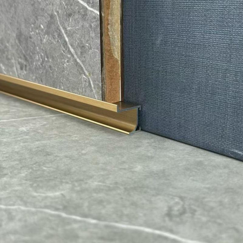 Metal Brushed Aluminum Baseboards for Kitchen Cabinets